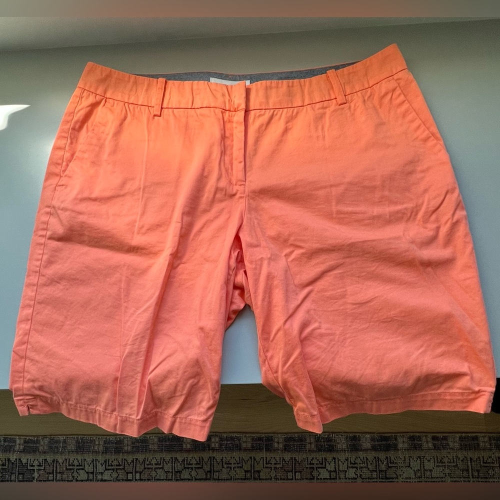 Nautica Women's Coral Peach Bermuda Shorts sz 14